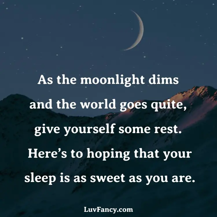 Moonlight good night quotes